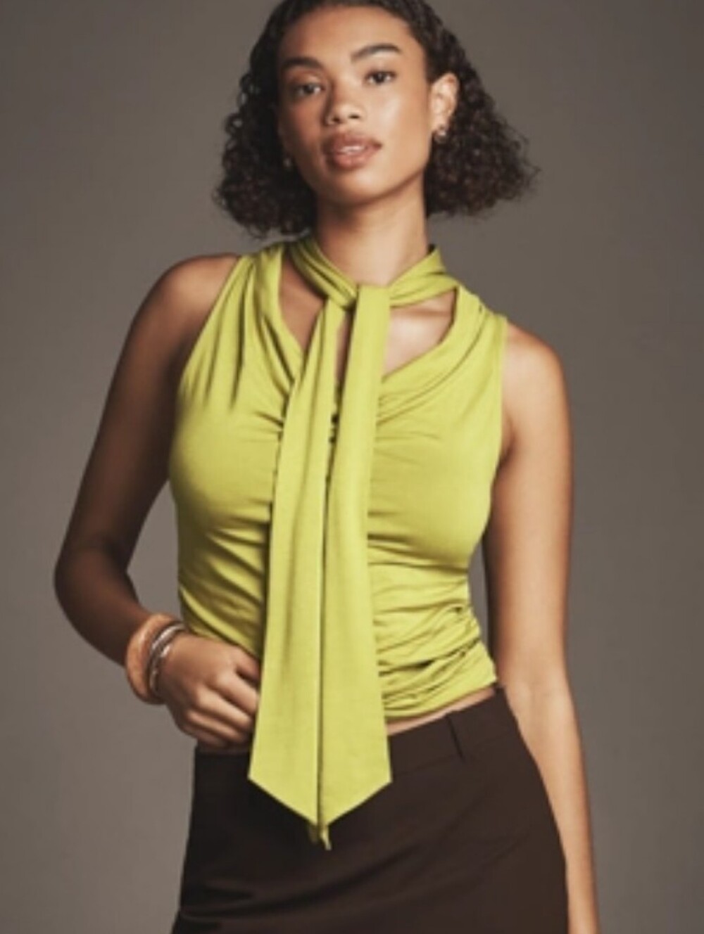 NWT By Anthropologie Cowl-Neck Scarf Tank